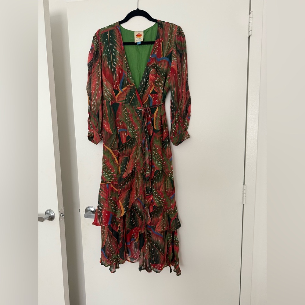 FARM Rio Multicolor Long Sleeve Dress